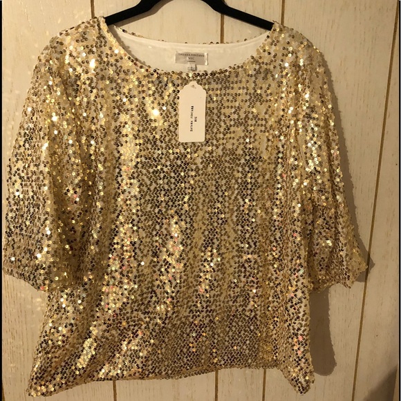 Evening Sequin  Blouse - Picture 5 of 8